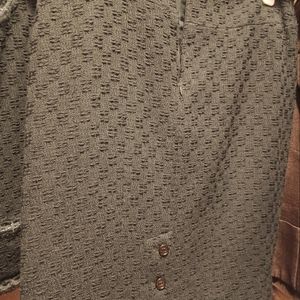 Tweed suit jacket and skirt